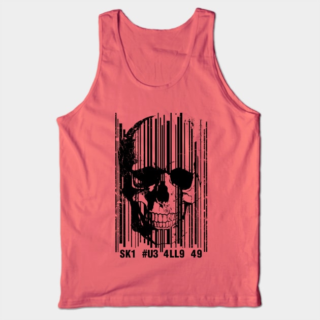 Skull Code Tank Top by Sitchko